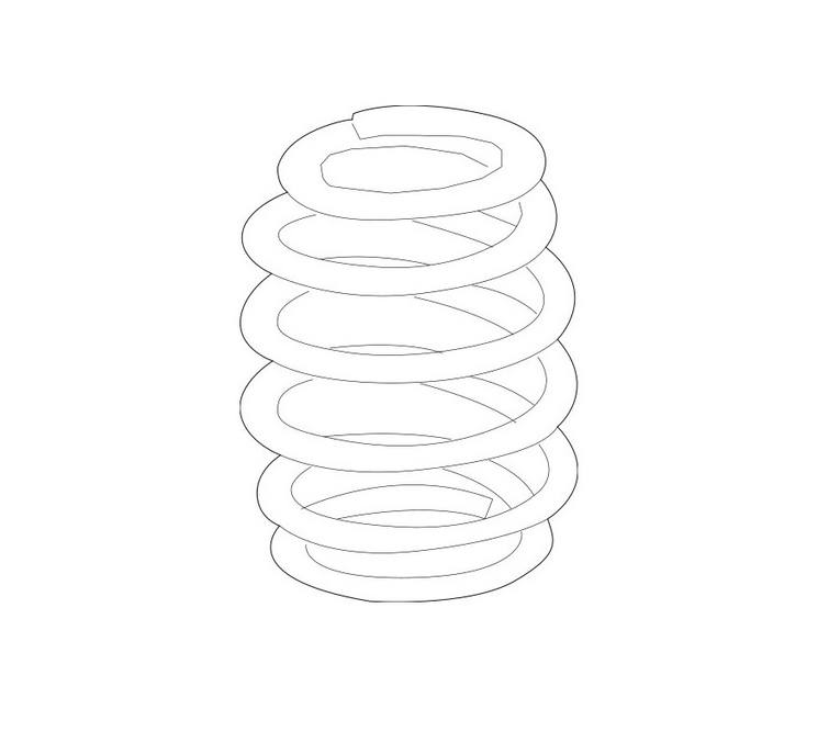 Audi Coil Spring - Rear 80A511115AK